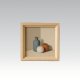 Minimalist Still Life Framed Art - Neutral Ceramic Vase Wall Decor