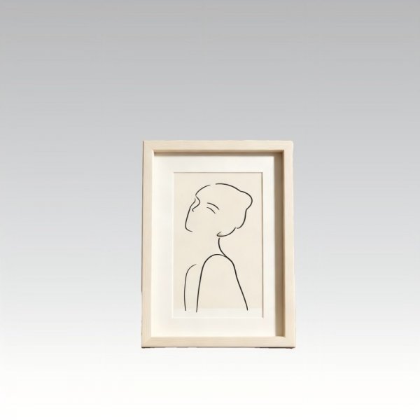 Single-Line Figure Framed Art - Modern Minimalist Wall Decor